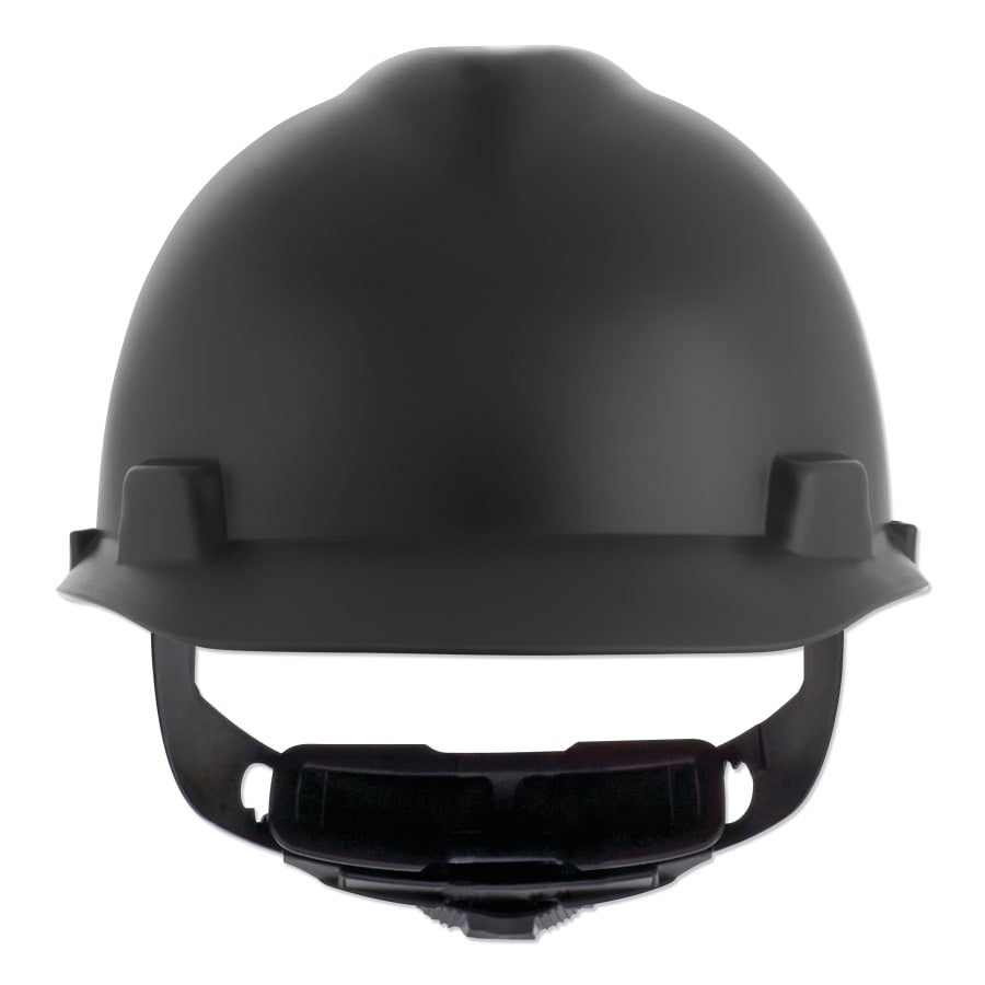 MSA V-Gard Protective Cap-Style Hard Hat - Matte Black