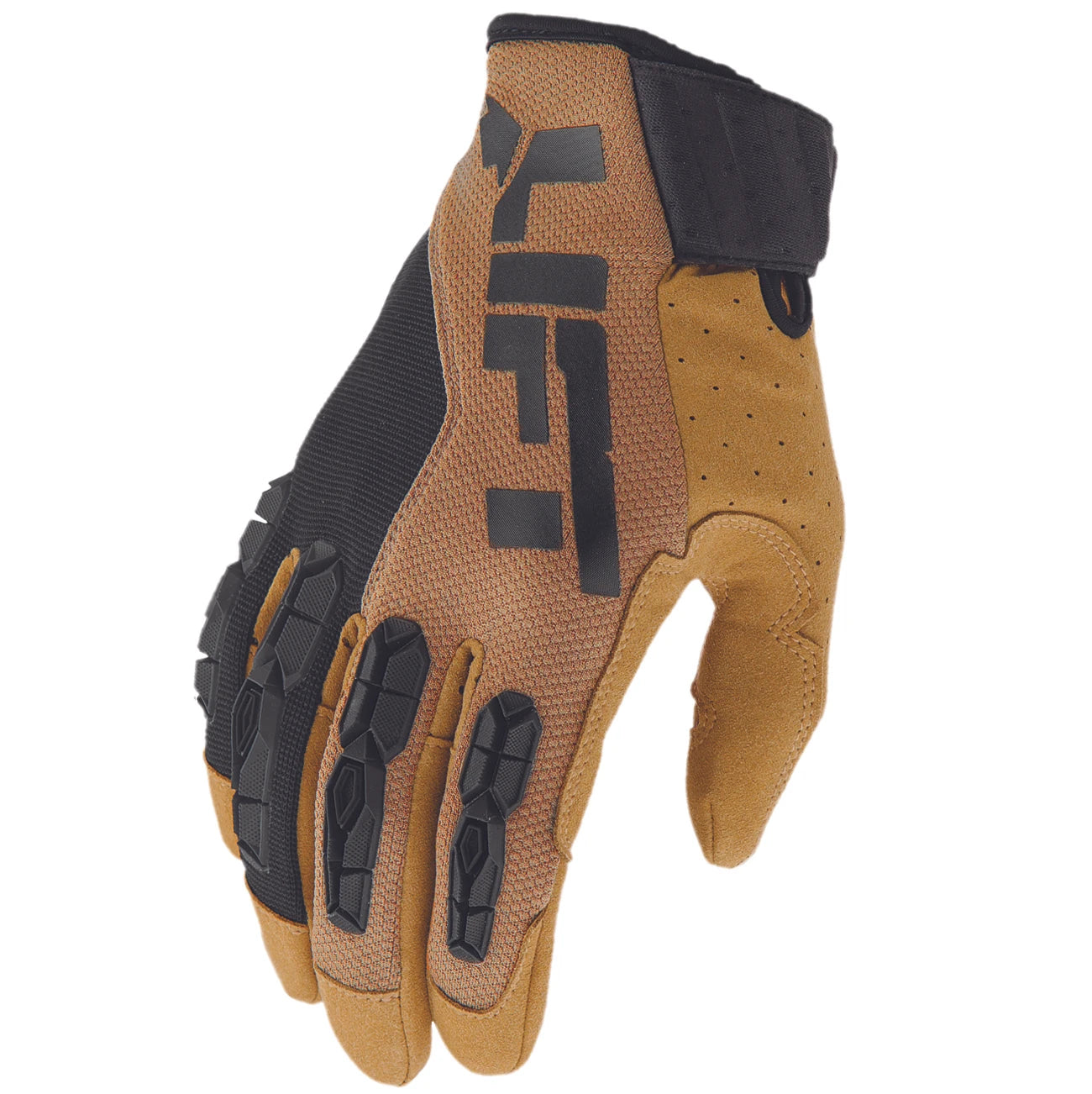 LIFT GRUNT Glove (Brown)- Synthetic Leather with TPR Guards