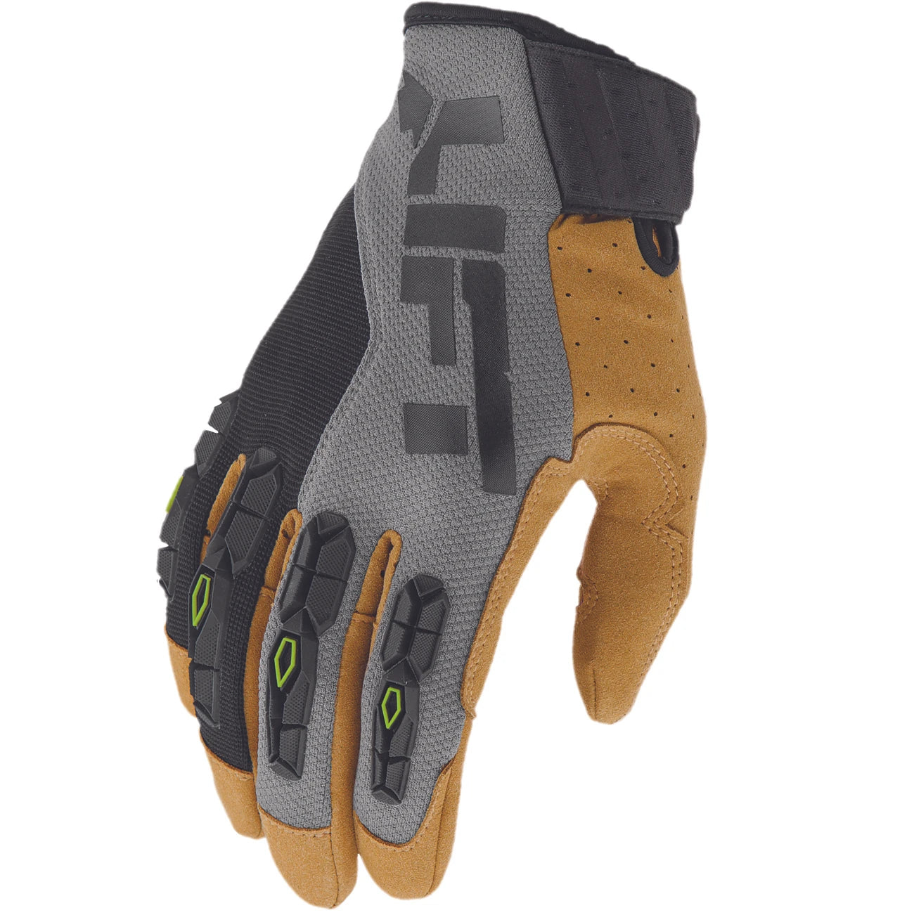 LIFT HANDLER Glove (Grey/Black)- Dual Layer Fused Silicone Palm/Fingers